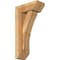 Ekena Millwork Thorton Slat Rough Sawn Bracket w/ Offset Brace, Western Red Cedar, 6"W x 14"D x 26"H BKT0604X14X26THR06RWR - alternate 1